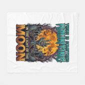 Iets dat maan Halloween Zombie Hand Graf hekserij Fleece Deken (Voorkant (Horizontaal))