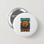Iets dat maan Halloween zombie hand graf hekts Ronde Button 5,7 Cm (Voorkant /achterkant)