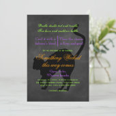 Iets dat uitnodigen van Halloween Kaart (Staand voorkant)