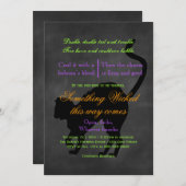 Iets dat uitnodigen van Halloween Kaart (Voorkant / Achterkant)