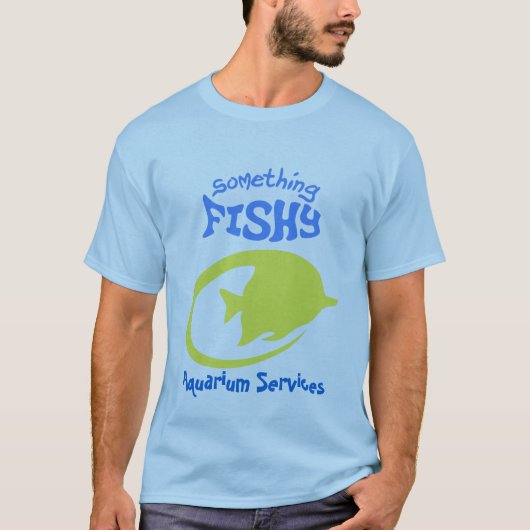 Iets Fishy Aquarium Svcs T-shirt (Voorkant)