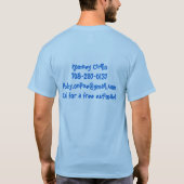 Iets Fishy Aquarium Svcs T-shirt (Achterkant)