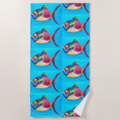 Iets Fishy Beach Towel Strandlaken (Voorkant)