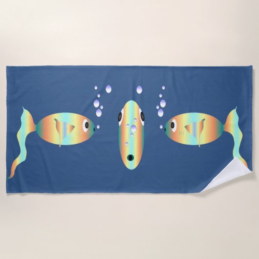 Iets Fishy Beach Towel Strandlaken (Voorkant)