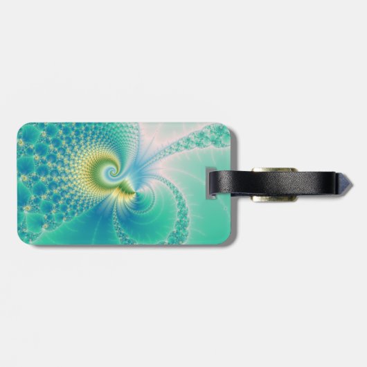 Iets Fishy - Fractal Art Bagagelabel (Achterkant horizontaal)