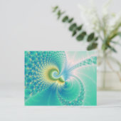 Iets Fishy - Fractal Art Briefkaart (Staand voorkant)