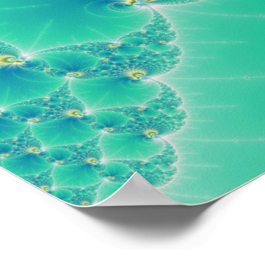 Iets Fishy - Fractal Art Poster (Hoek)