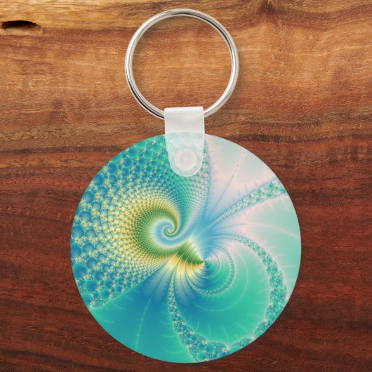 Iets Fishy - Fractal Art Sleutelhanger (Voorkant)