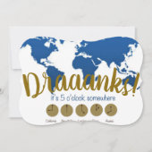 Iets gedronken iedereen het is 5 uur ergens! kaart (Voorkant)