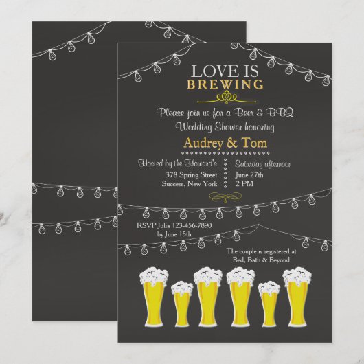 Iets Gepersonaliseerd van de Brewing Kaart (Voorkant / Achterkant)