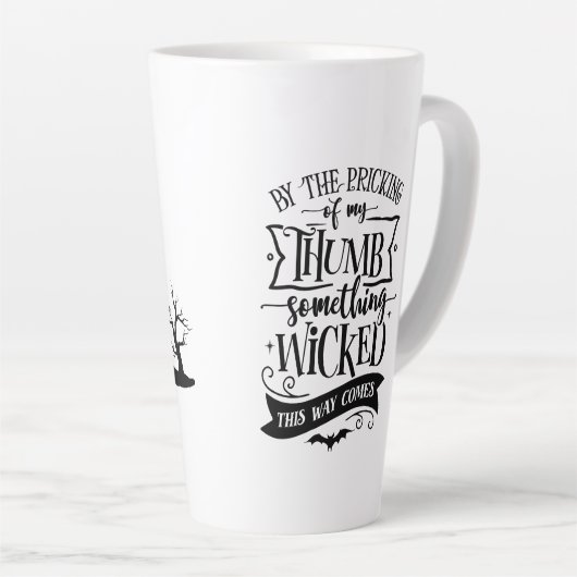 Iets geschopt latte mok (Rechterhoek)