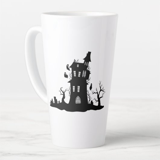 Iets geschopt latte mok (Linkerhoek)