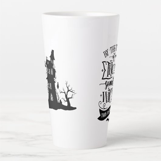 Iets geschopt latte mok (Voorkant)