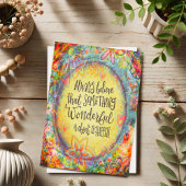 Iets geweldigs  aanmoediging kaart