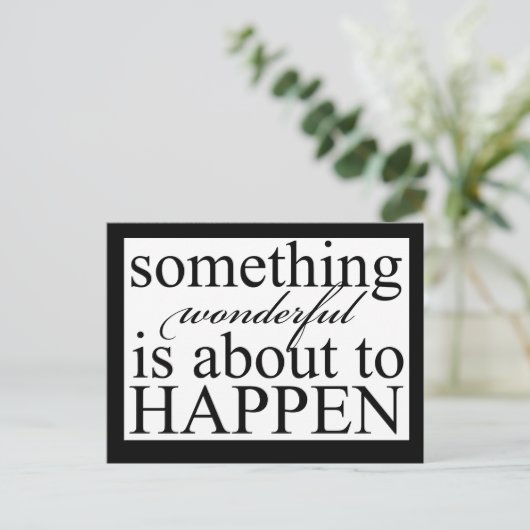 iets geweldigsPostcard Briefkaart (Staand voorkant)