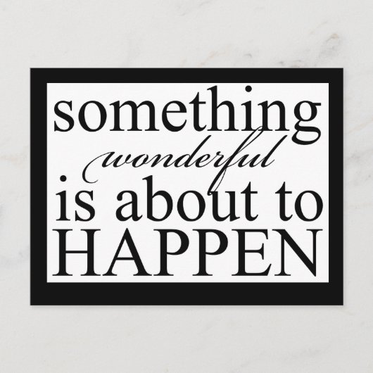 iets geweldigsPostcard Briefkaart (Voorkant)