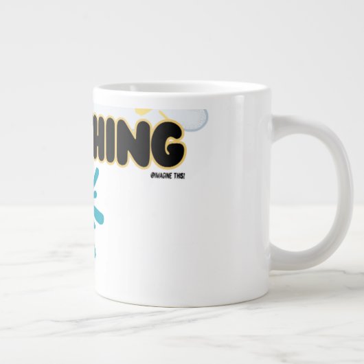 "Iets gezegd" - Grotere Dag! koffie-Mok Grote Koffiekop (Rechts)