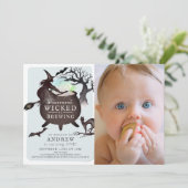 Iets goddelozen brouwen Halloween BL 1e verjaardag Kaart (Staand voorkant)