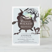 Iets goddelozen brouwen Halloween BL 1e verjaardag Kaart (Staand voorkant)