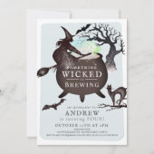 Iets goddelozen brouwen Halloween BL Verjaardag Kaart (Voorkant)