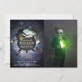 Iets goddelozen brouwen Halloween nacht verjaardag Kaart (Voorkant)