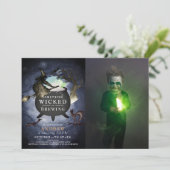 Iets goddelozen brouwen Halloween nacht verjaardag Kaart (Staand voorkant)