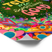 Iets goeds bloemige citaat inspiratie poster (Hoek)