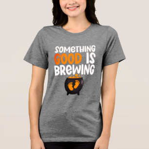 Iets goeds is het brouwen van Halloween Baby mam. Tri-Blend Shirt