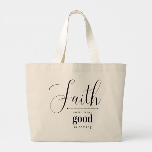 Iets goeds komt op geloof gebaseerd tas (Achterkant)