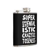 'Iets heel akeligs' fles Heupfles (Rechts)