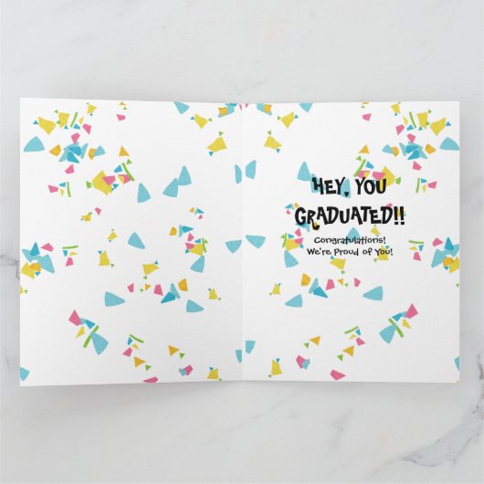 Iets heel groots Afstuderen gefeliciteerd Kaart (Binnen)