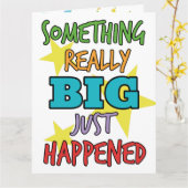 Iets heel groots bruiloft gefeliciteerd Kaart (Gele Bloem)