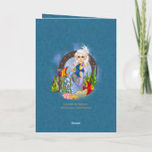 Iets het VisArt. van het Pixel van de Meermin Kaart (Achterkant)