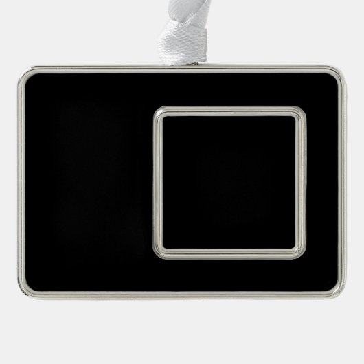 Iets in Black om aan te passen als je wilt Verzilverd Omlijst Ornament (Voorkant)