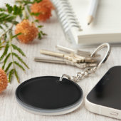 Iets in Black om aan te passen als u wilt Sleutelhanger (Voorkant Rechts)