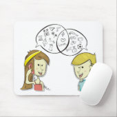 iets in de gewone Mousepad Muismat (Met muis)