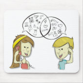 iets in de gewone Mousepad Muismat (Voorkant)