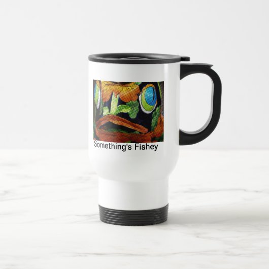 Iets is Fishey Travel Mug Reisbeker (Rechts)