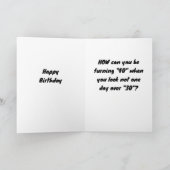 IETS IS "FISHY" "40th" BIRTHDAY HUMOR Kaart (Binnen)