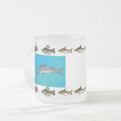 Iets is 'Fishy Personalized Frosted' Mok (Voorkant links)