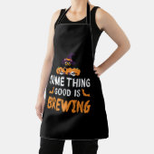 Iets is het brouwen van Halloween Grappig Schort (Insitu)