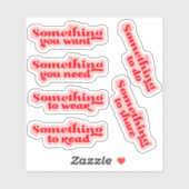 Iets... Kerst Gift Label Stickers (Vel)