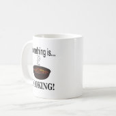Iets koken Er Kookt Iets Koffiemok (Voorkant links)
