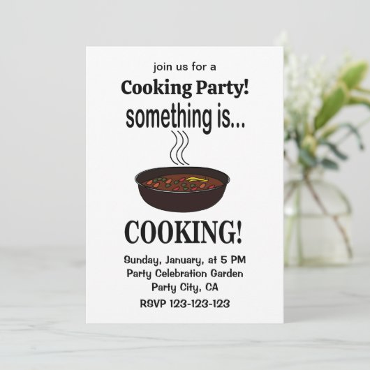 Iets koken is koken kaart (Staand voorkant)