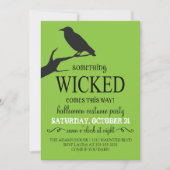 Iets kwaadaardigs Halloween Party uitnodiging (Voorkant)