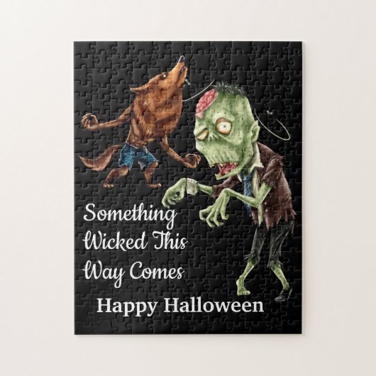 Iets kwaadaardigs met Halloween Legpuzzel (Verticaal)
