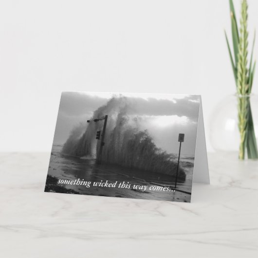 Iets kwaads op deze manier komt... kaart (Voorkant)