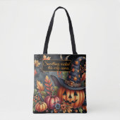 Iets kwaads op deze manier komt Spooktacular Jack Tote Bag (Voorkant)