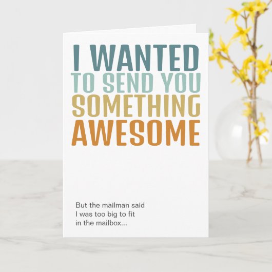 Iets leuks sturen kaart (Gele Bloem)