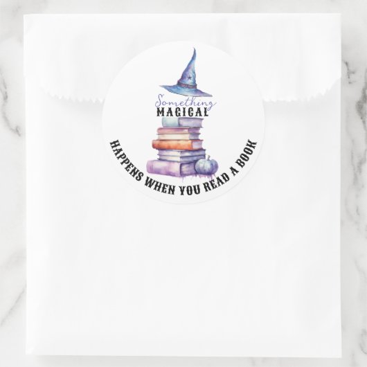 Iets magisch boek Sticker (Tas)